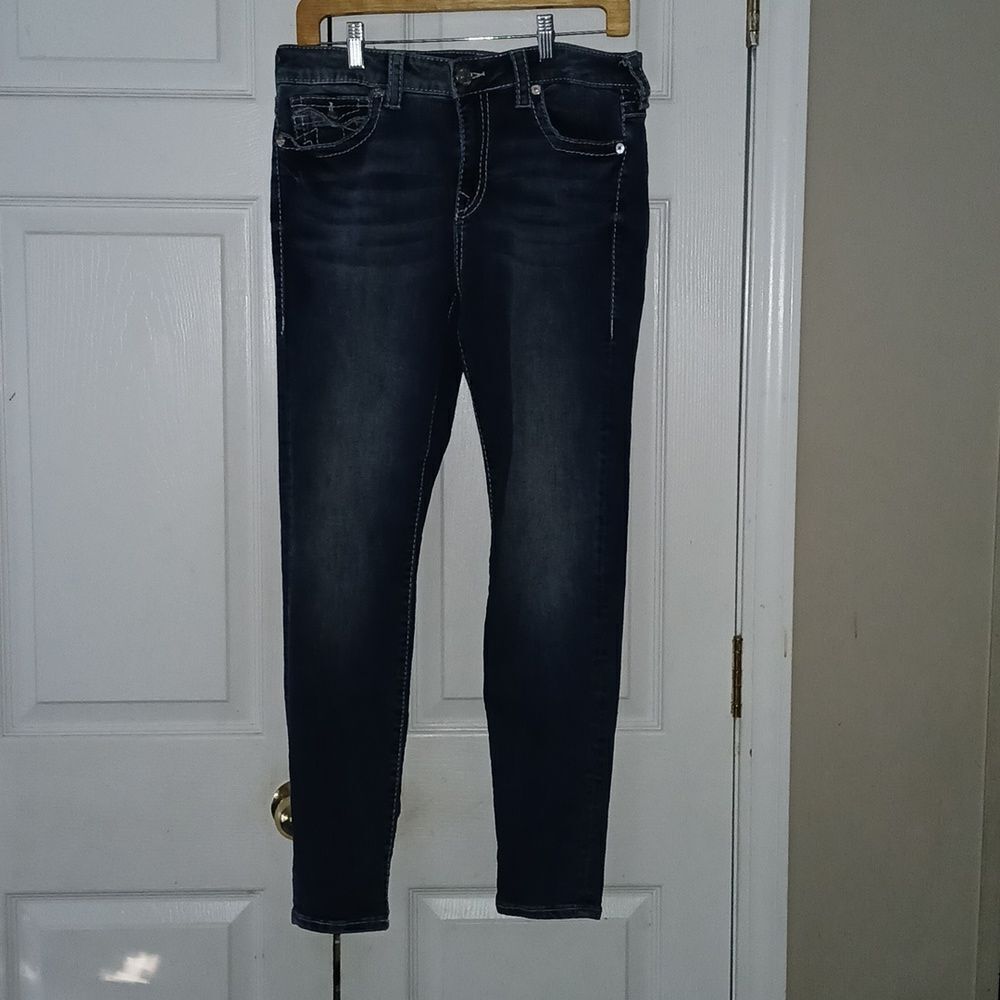 True Religion Jennie Curvy Mid Rise Super Skinny Sz 30 NWOT